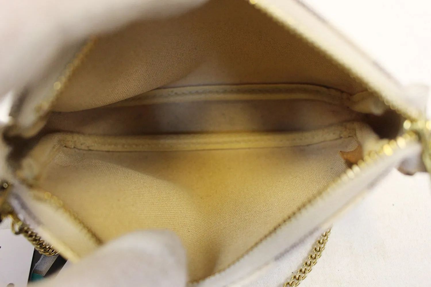 LOUIS VUITTON Damier Azur Mini Pochette Accessoires Pouch