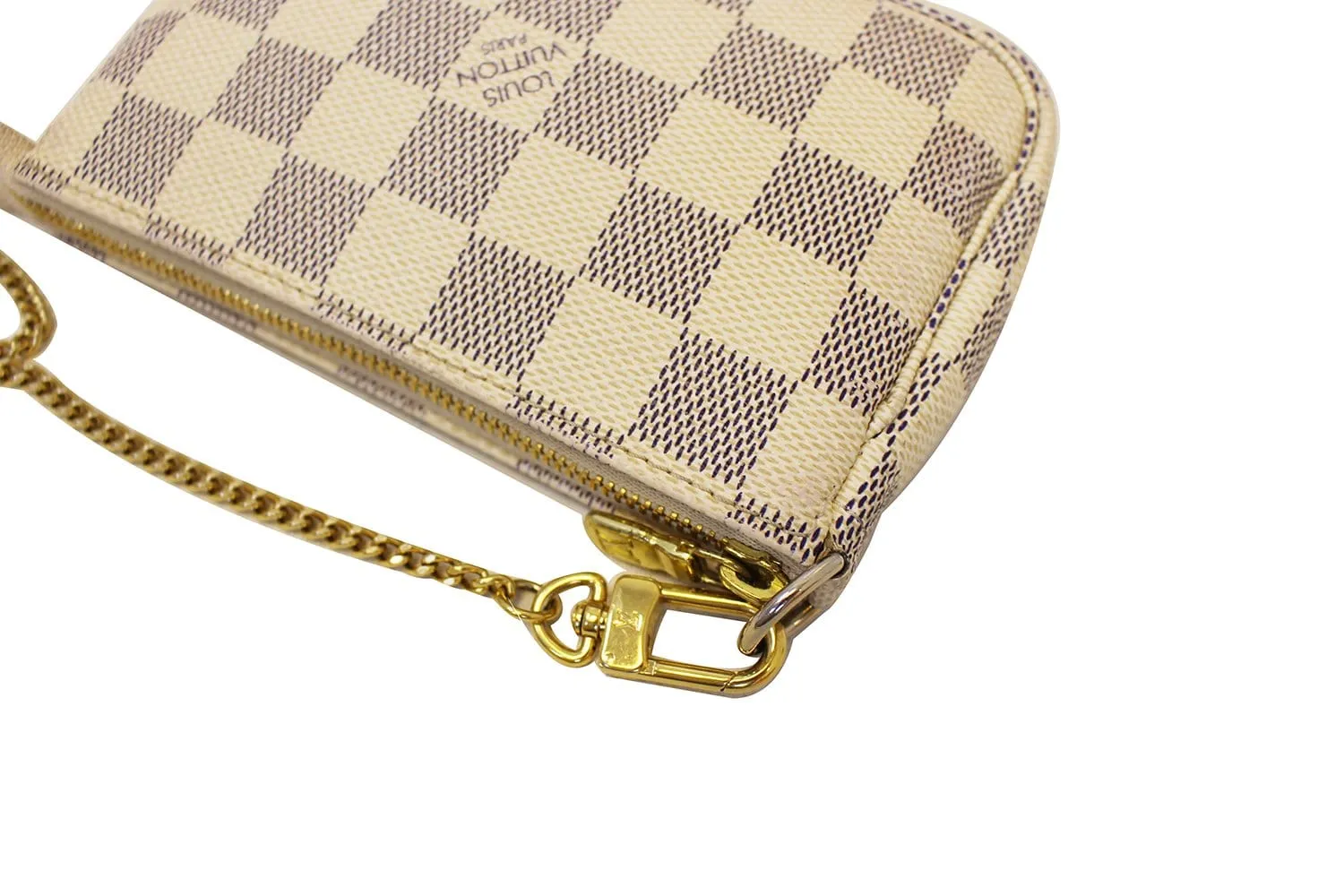 LOUIS VUITTON Damier Azur Mini Pochette Accessoires Pouch