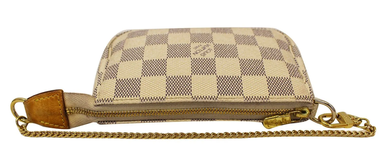 LOUIS VUITTON Damier Azur Mini Pochette Accessoires Pouch