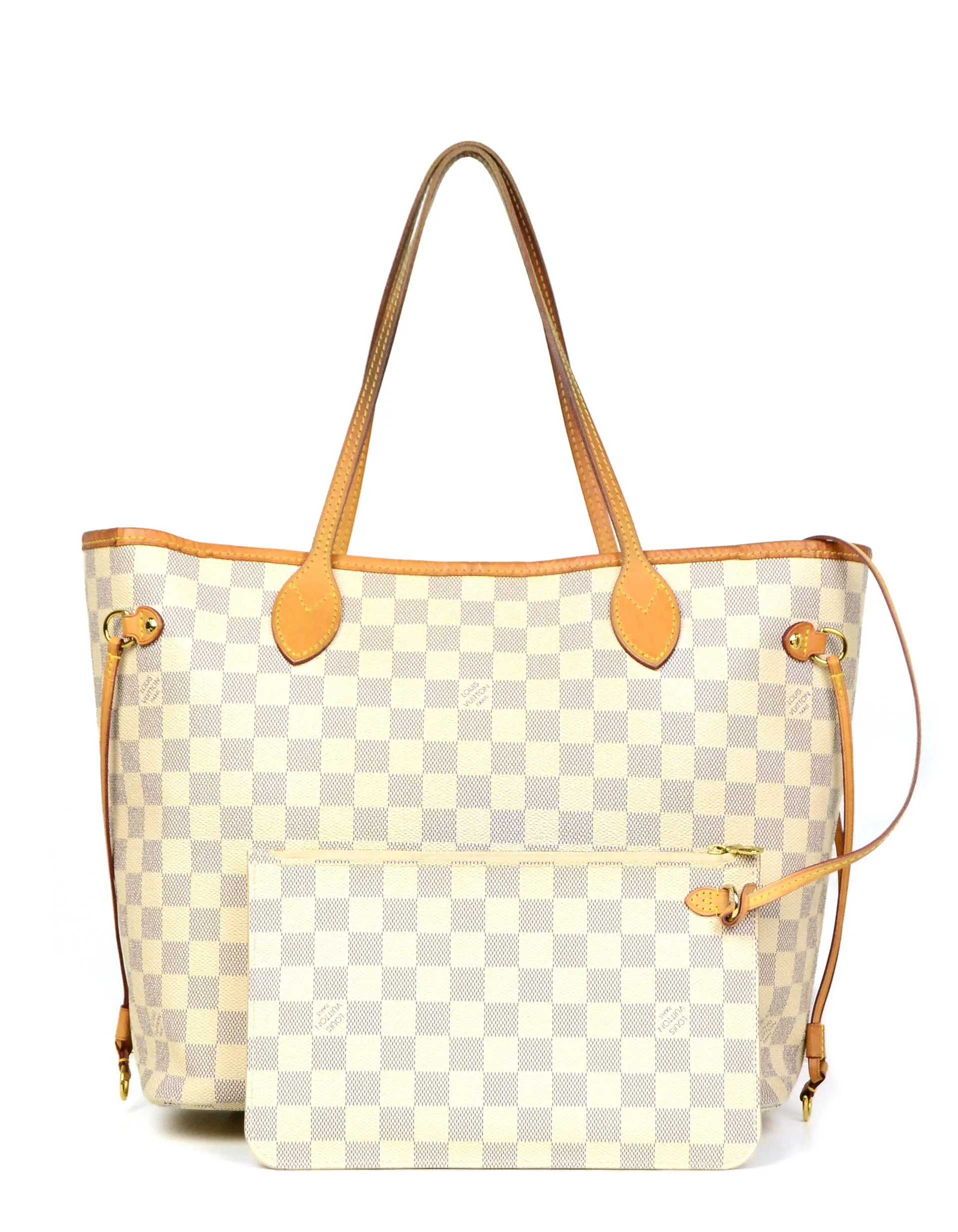 Louis Vuitton Damier Azur Neo Neverfull MM Tote Bag