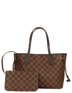 Louis Vuitton Damier Ebene Neo Neverfull PM Tote Bag