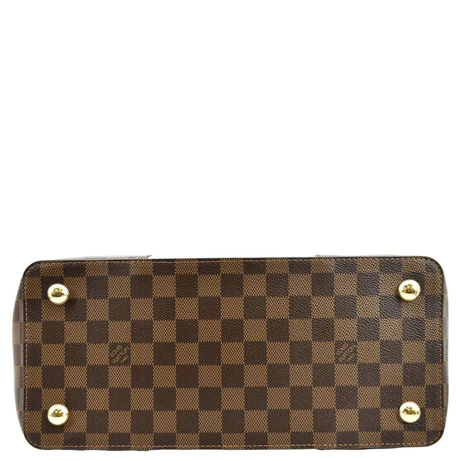 LOUIS VUITTON Jersey Damier Ebene Tote Shoulder Bag Creme
