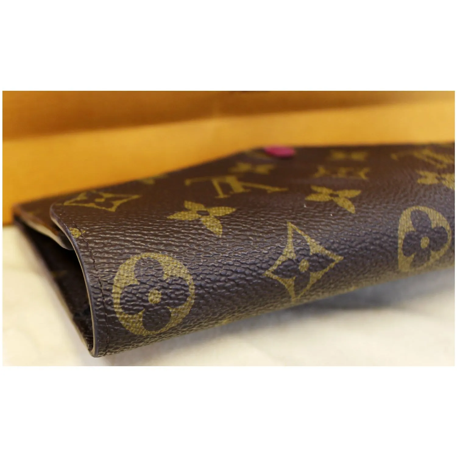 LOUIS VUITTON Josephine Monogram Canvas Wallet Brown