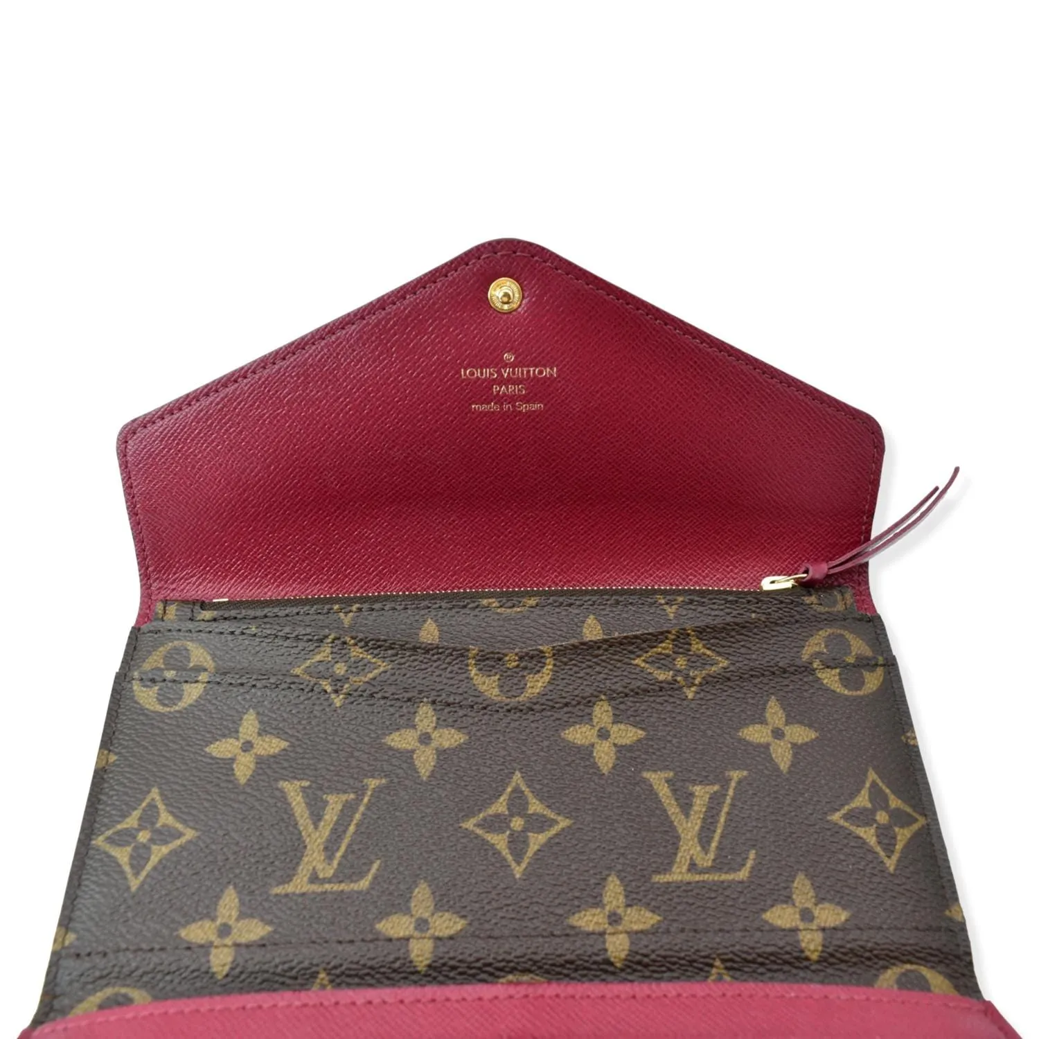 LOUIS VUITTON Josephine Monogram Canvas Wallet Brown