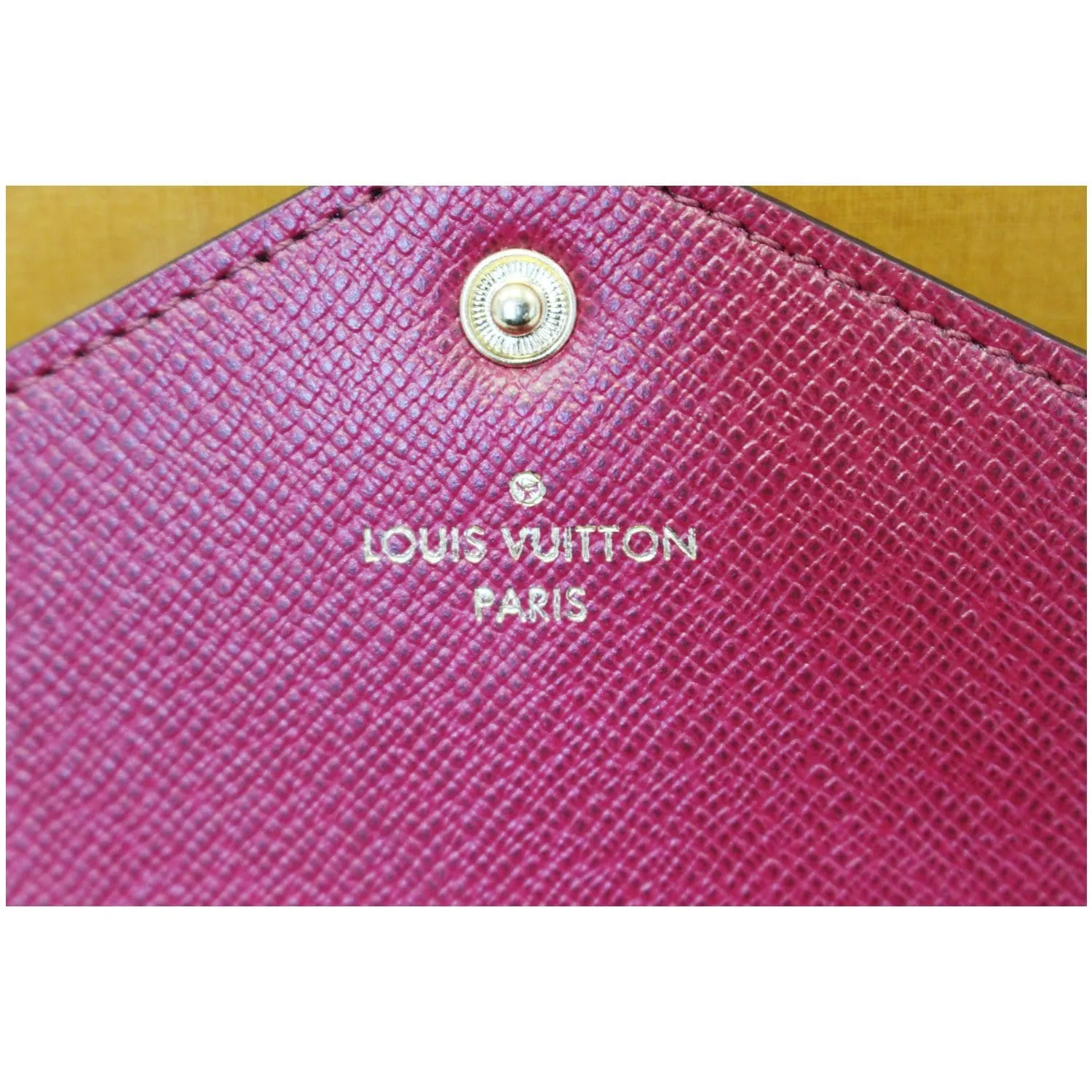 LOUIS VUITTON Josephine Monogram Canvas Wallet Brown