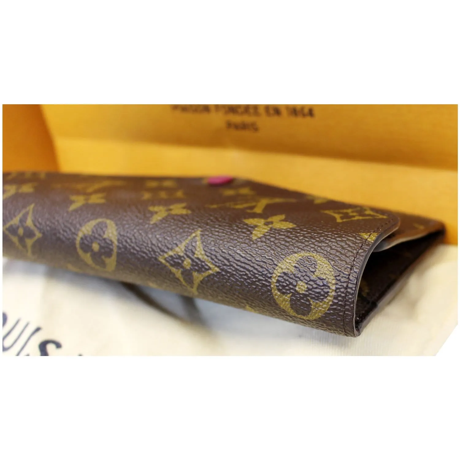 LOUIS VUITTON Josephine Monogram Canvas Wallet Brown