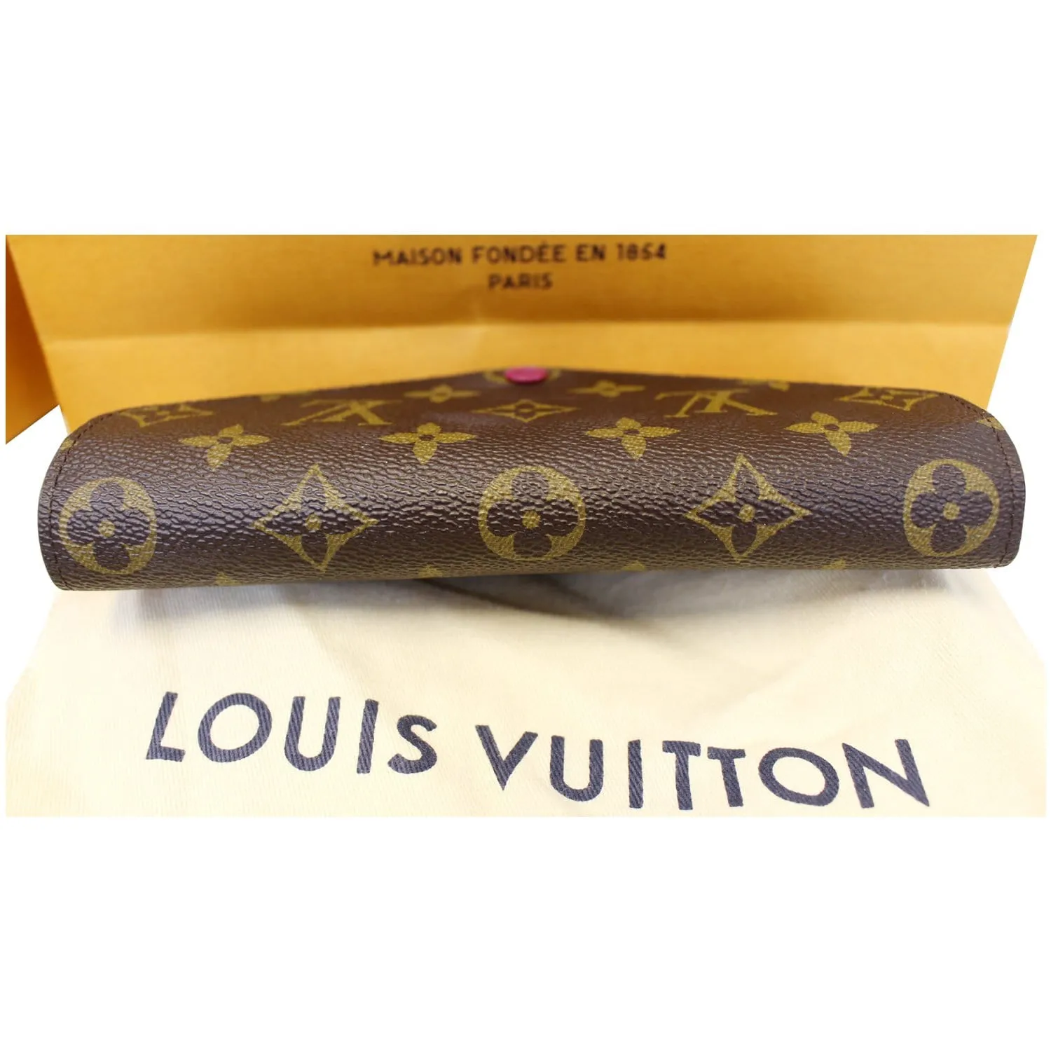 LOUIS VUITTON Josephine Monogram Canvas Wallet Brown