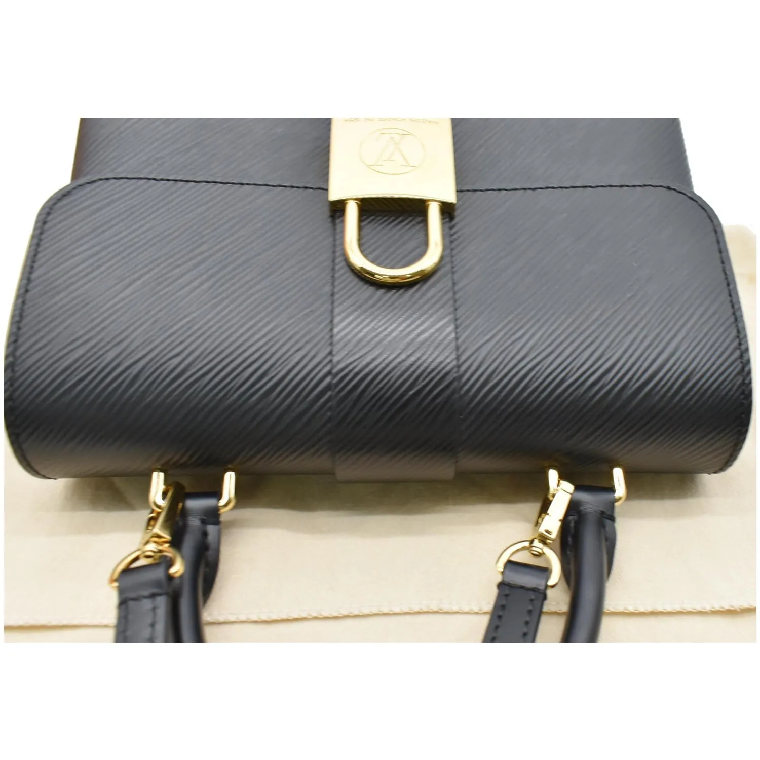 LOUIS VUITTON Locky BB Epi Leather Crossbody Bag Black