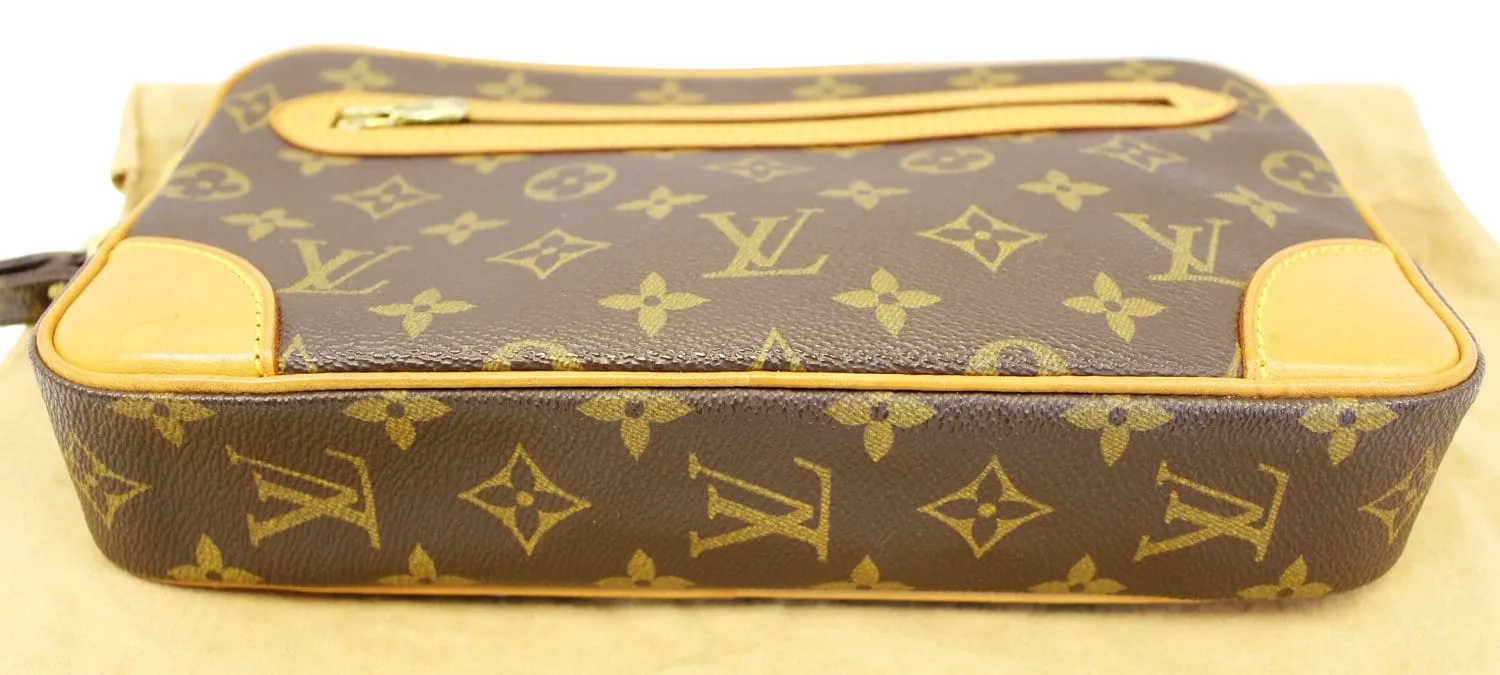 LOUIS VUITTON Monogram Canvas Marly Dragonne GM Clutch Bag