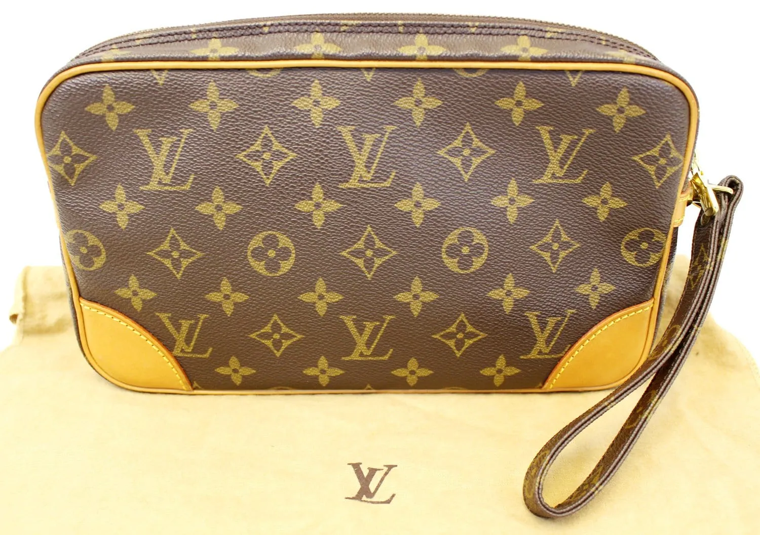 LOUIS VUITTON Monogram Canvas Marly Dragonne GM Clutch Bag