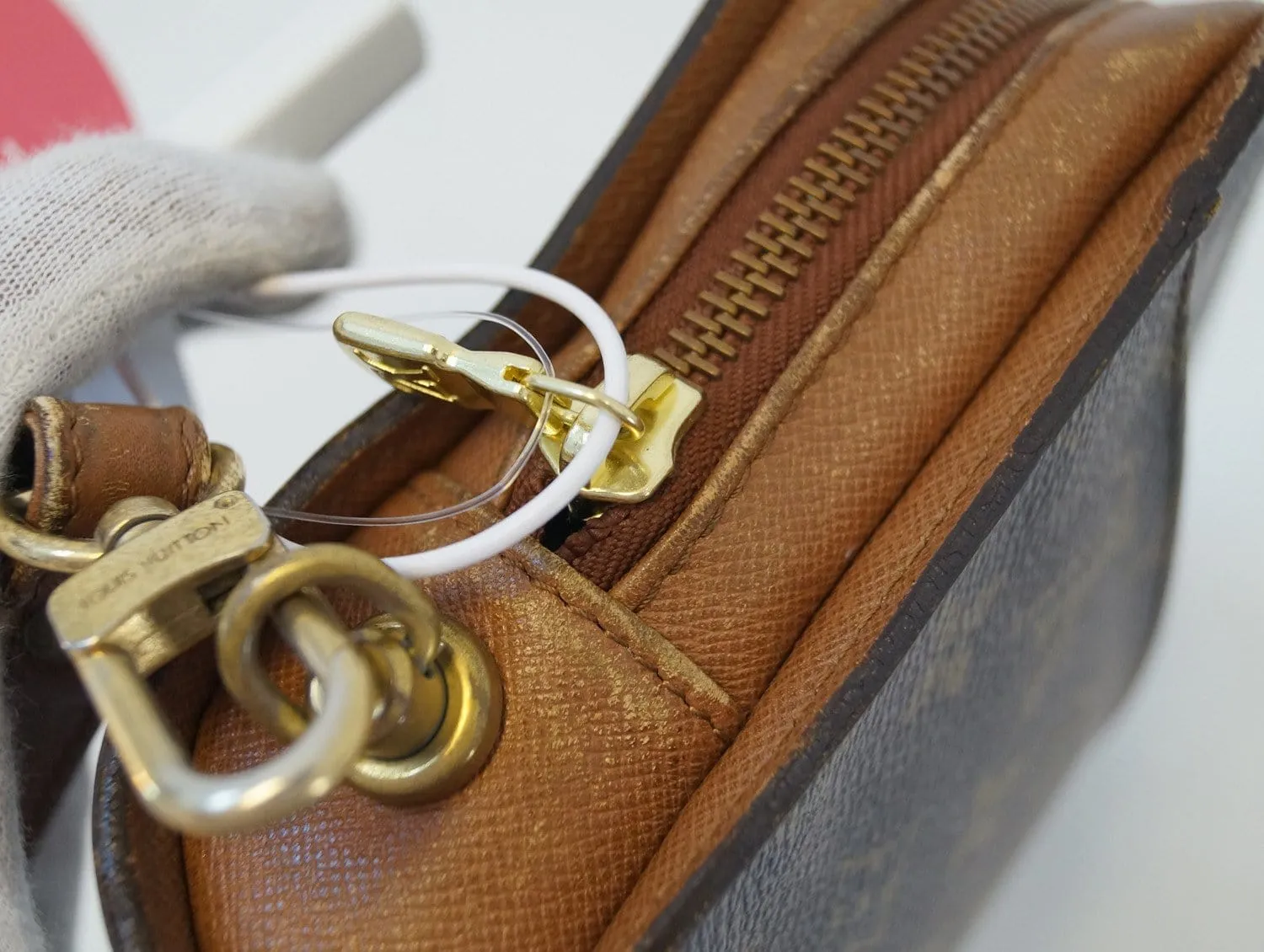 LOUIS VUITTON Monogram Canvas Orsay Brown Clutch