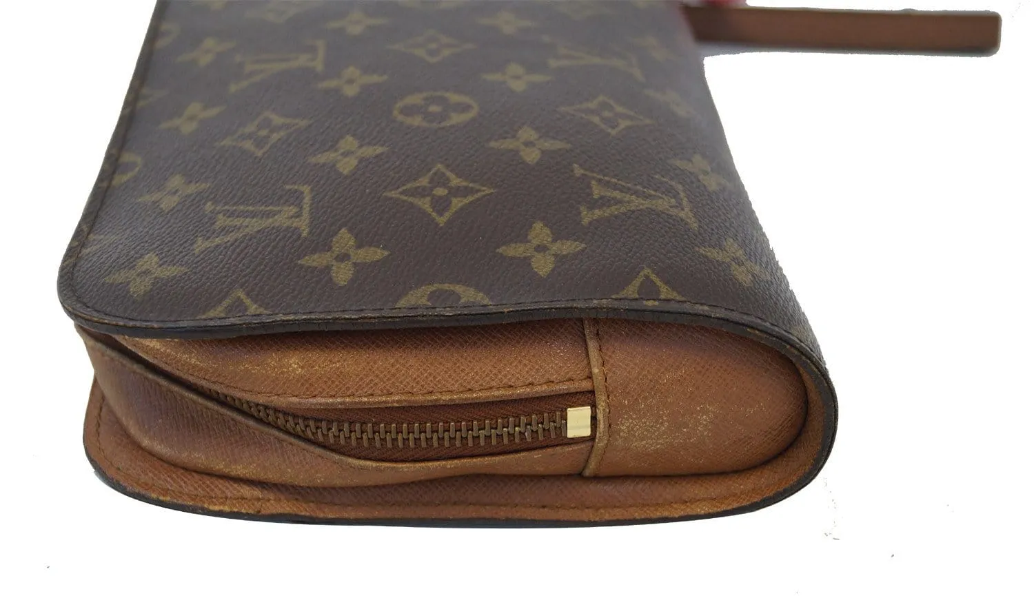 LOUIS VUITTON Monogram Canvas Orsay Brown Clutch