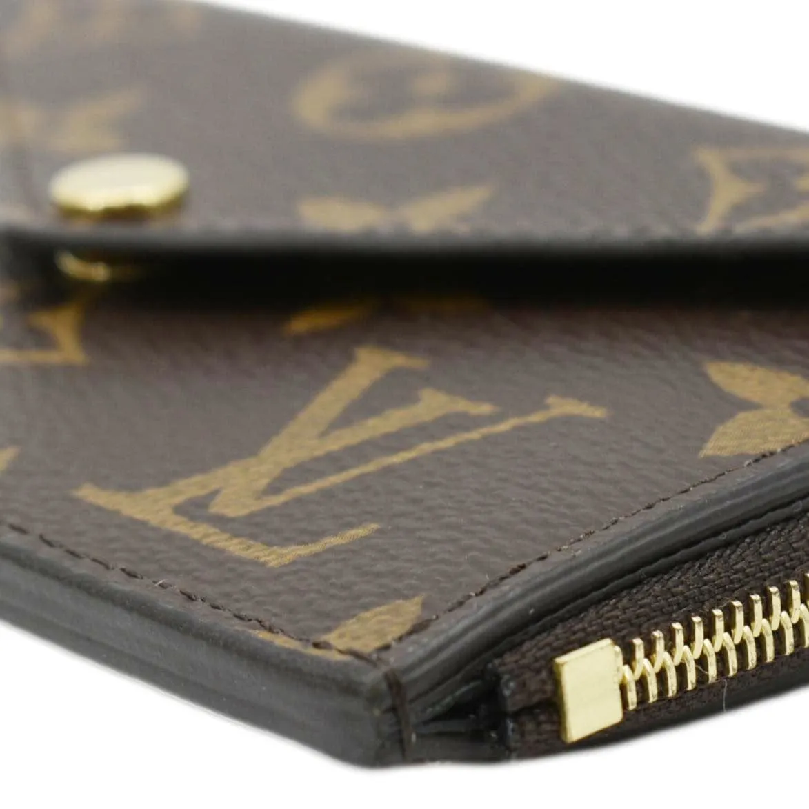 LOUIS VUITTON Monogram Canvas Recto Verso Card Holder Brown