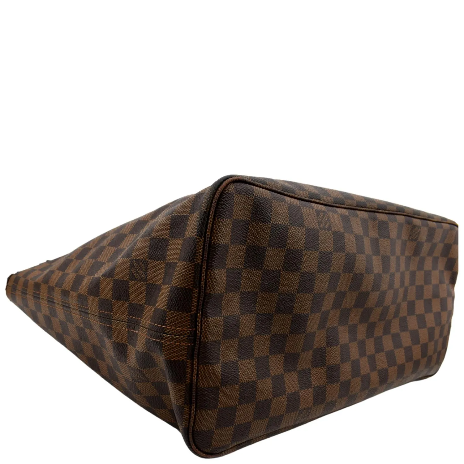 LOUIS VUITTON Neverfull GM Damier Ebene Tote Shoulder Bag Brown