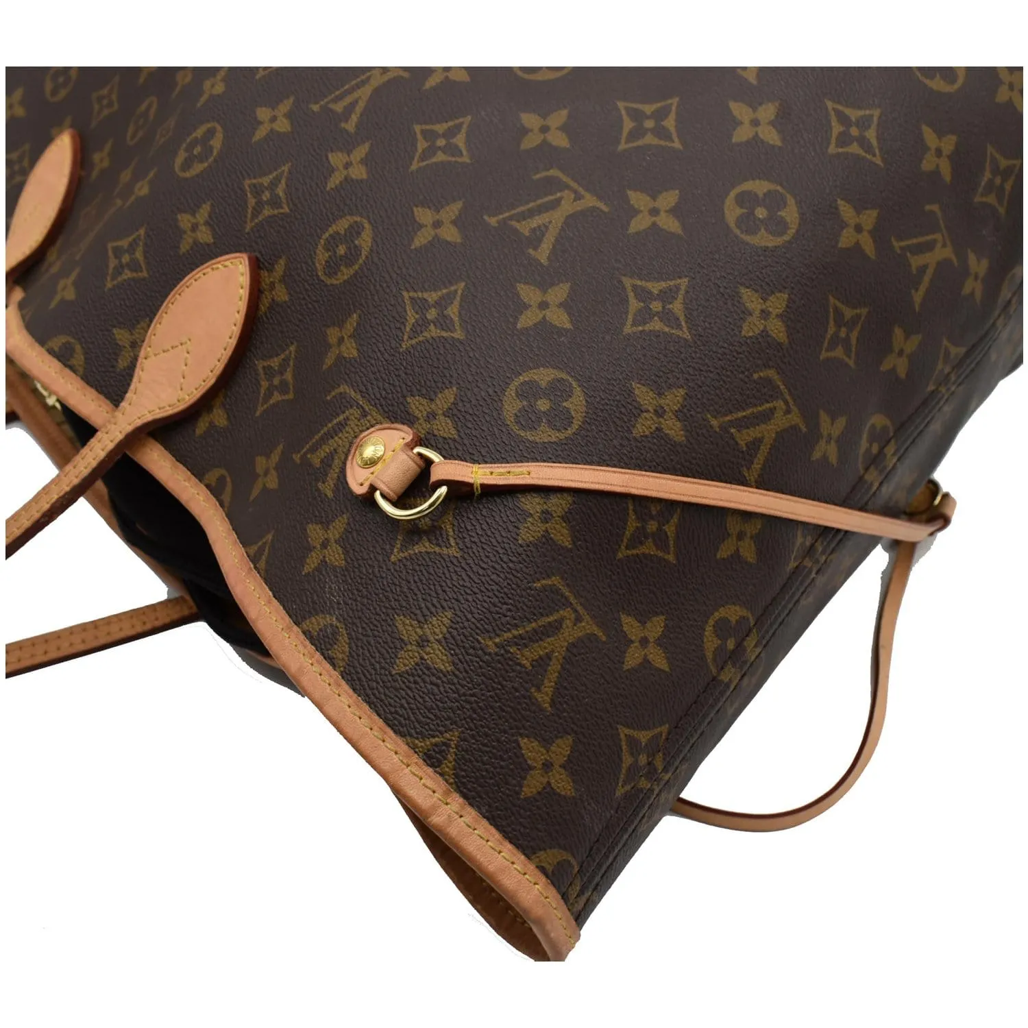 LOUIS VUITTON Neverfull GM Monogram Canvas Tote Bag Brown