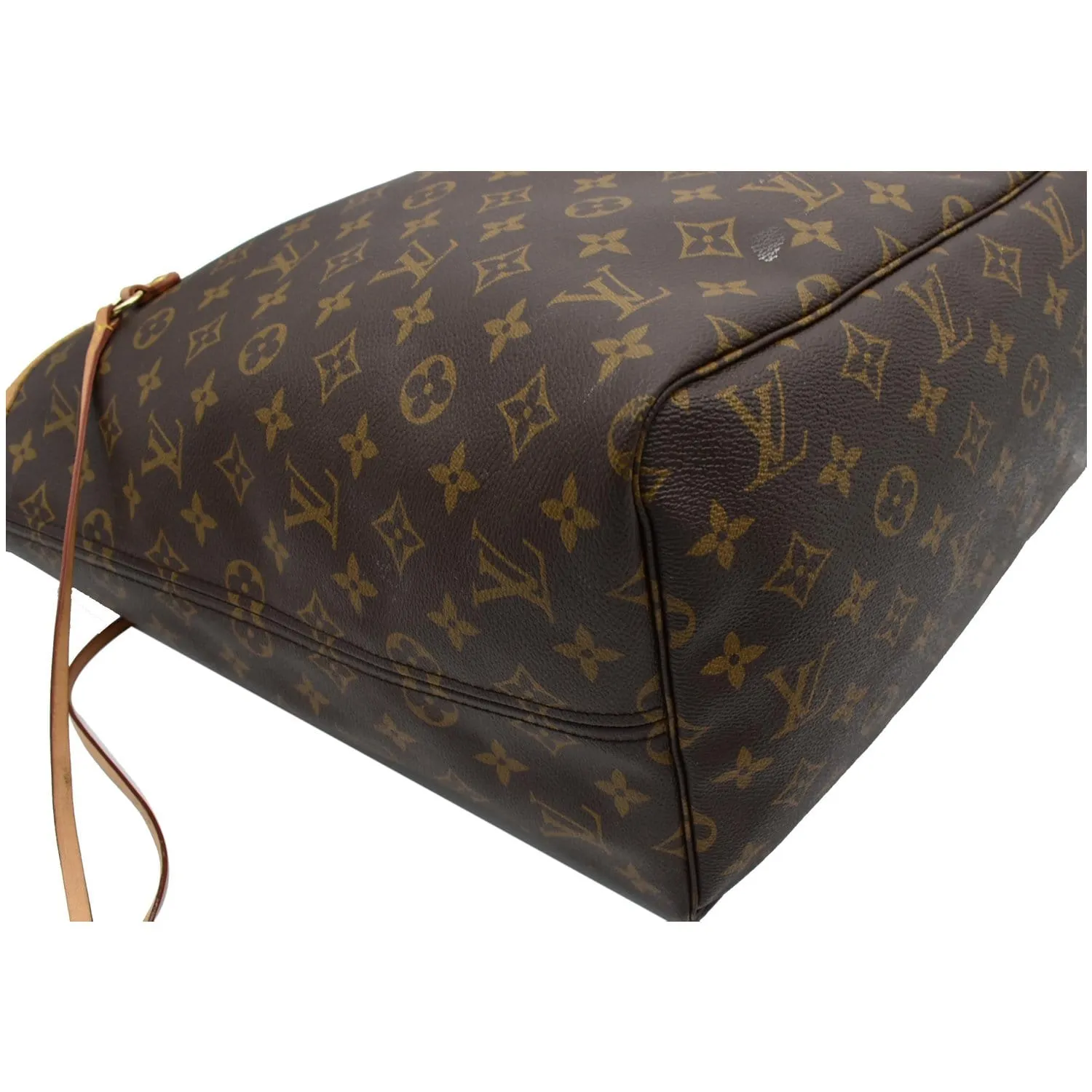 LOUIS VUITTON Neverfull GM Monogram Canvas Tote Bag Brown