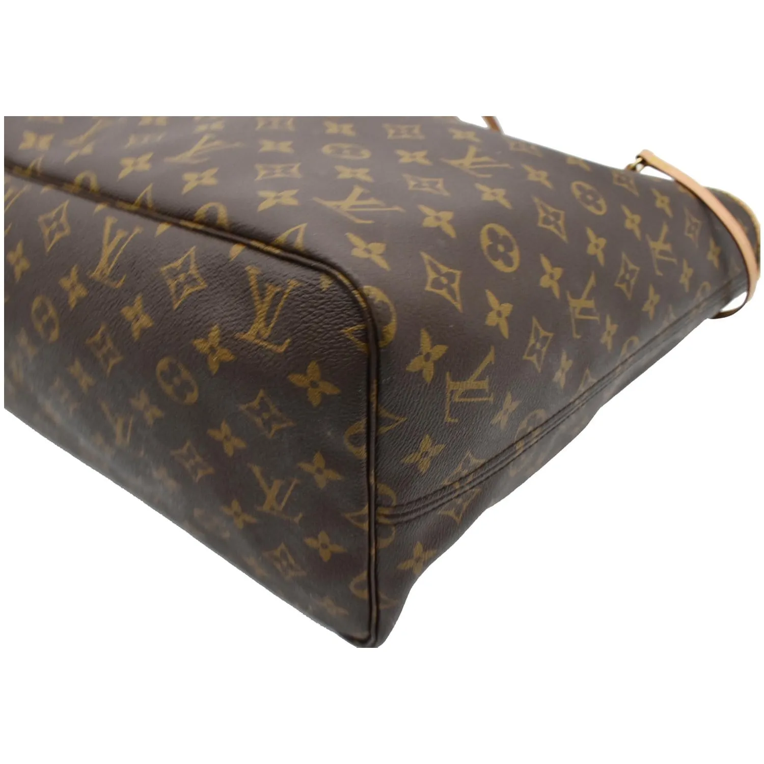 LOUIS VUITTON Neverfull GM Monogram Canvas Tote Bag Brown