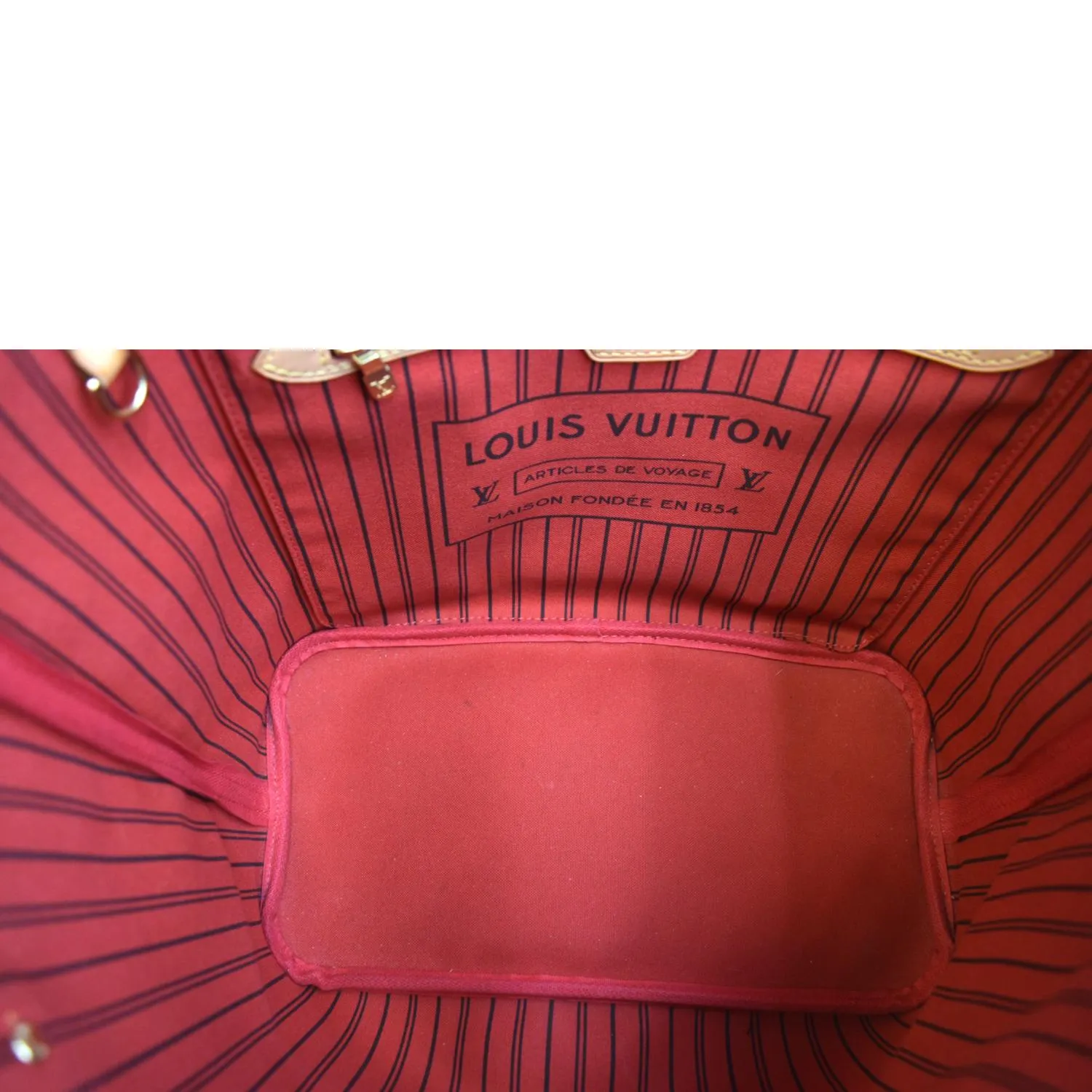 LOUIS VUITTON Neverfull MM Monogram Canvas Tote Bag Brown