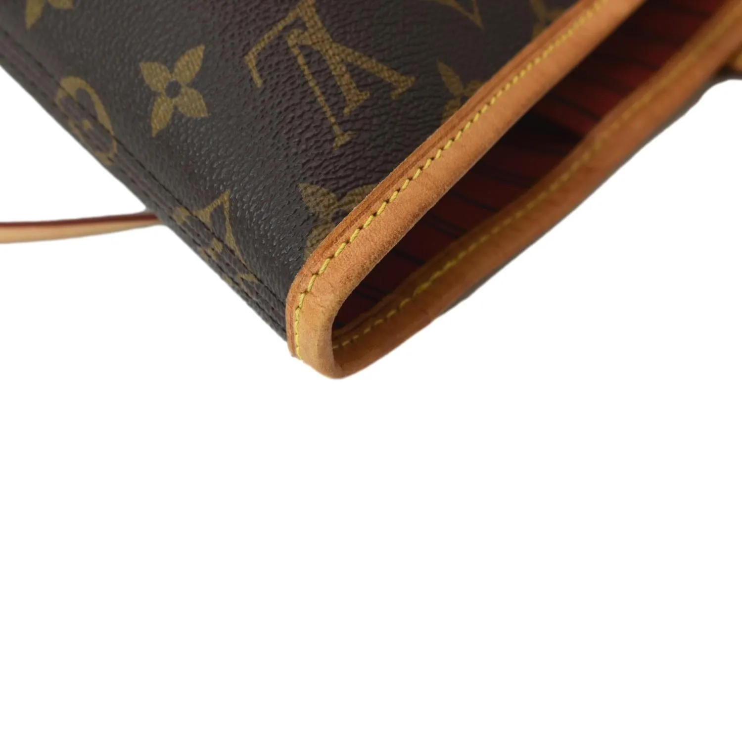 LOUIS VUITTON Neverfull MM Monogram Canvas Tote Bag Brown