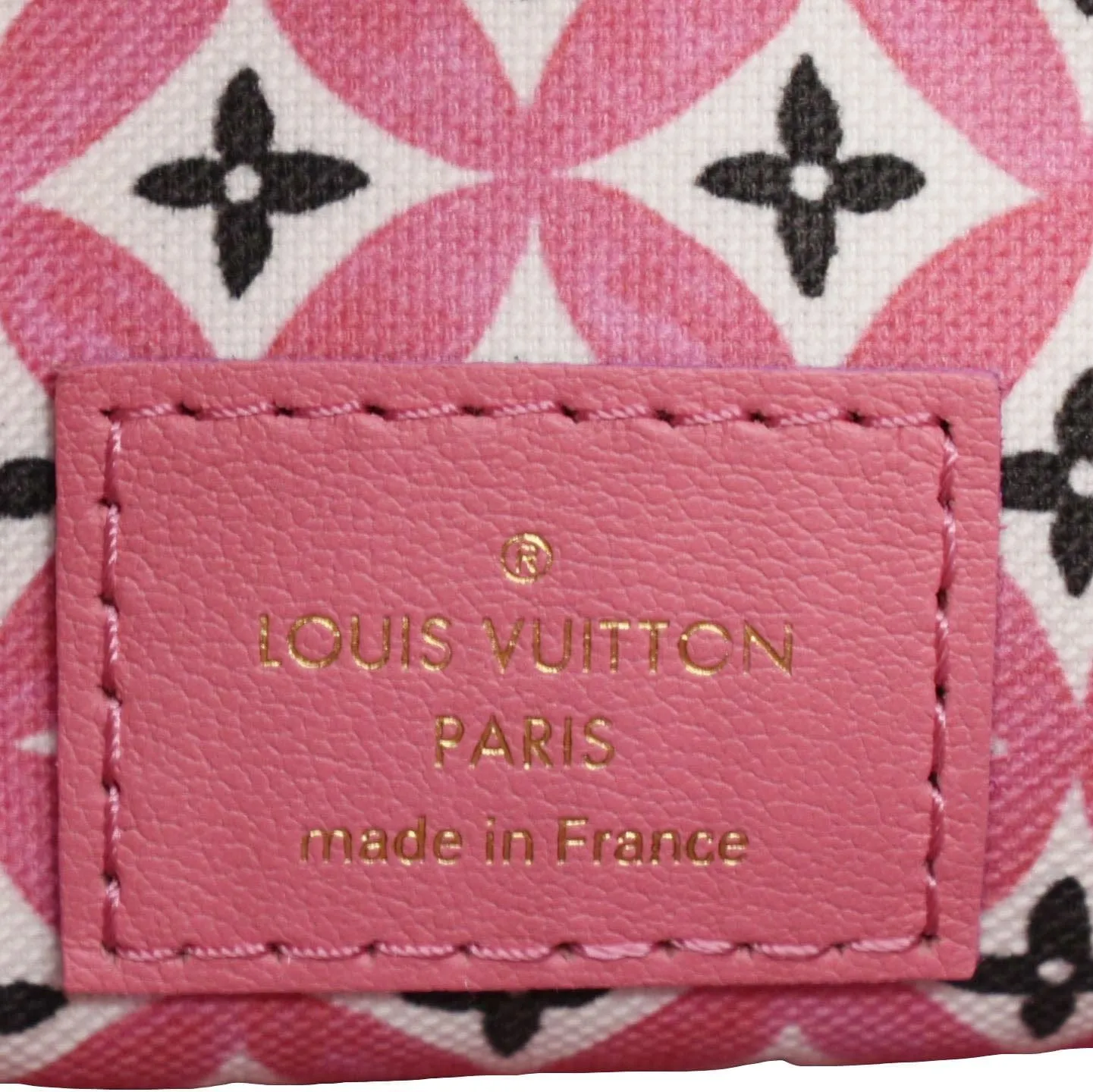 LOUIS VUITTON Onthego PM By The Pool Giant Monogram Canvas Tote Bag Pink