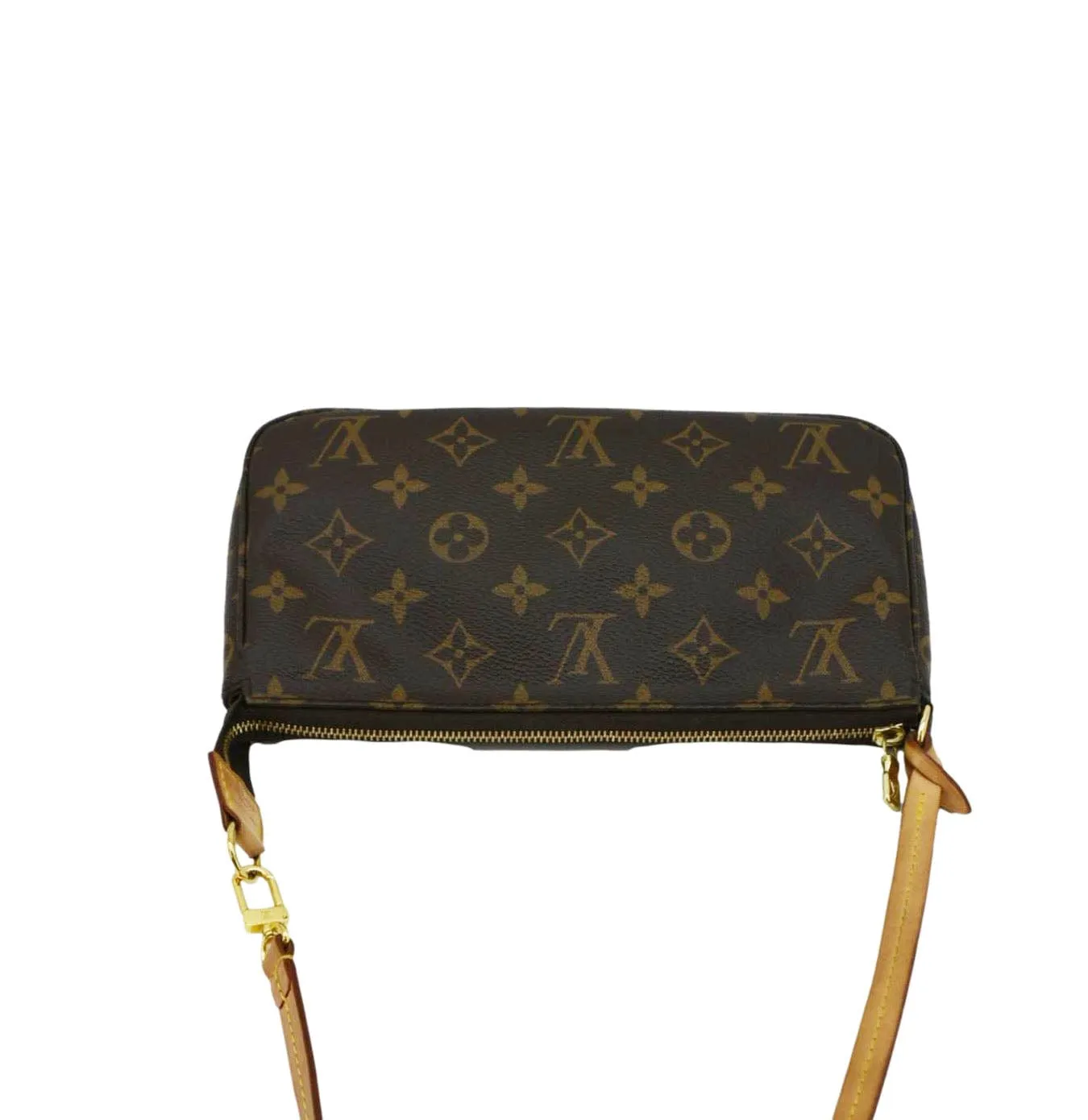 LOUIS VUITTON Pochette Accessoires Monogram Canvas Pouch Brown