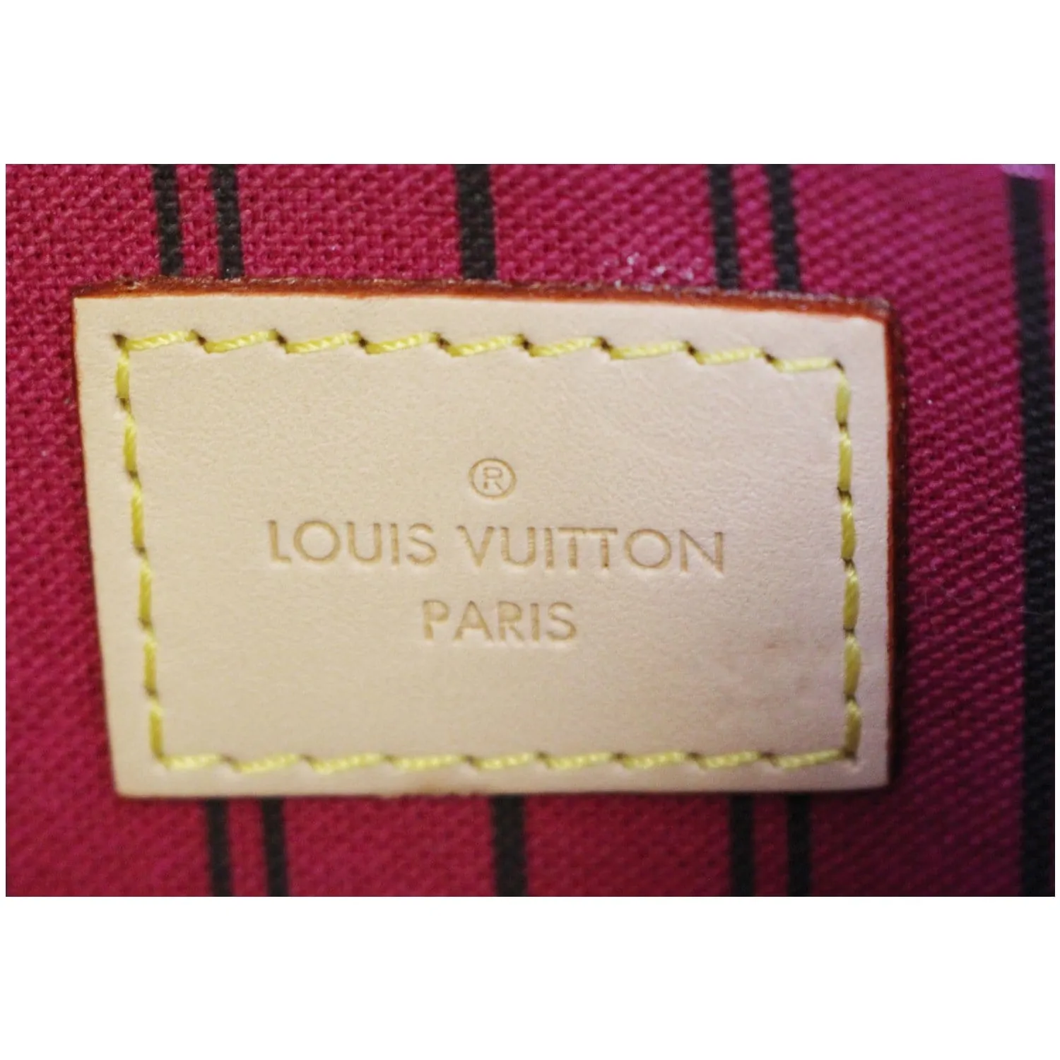 LOUIS VUITTON Pochette Wristlet Pouch Monogram Canvas Neverfull MM/GM Brown