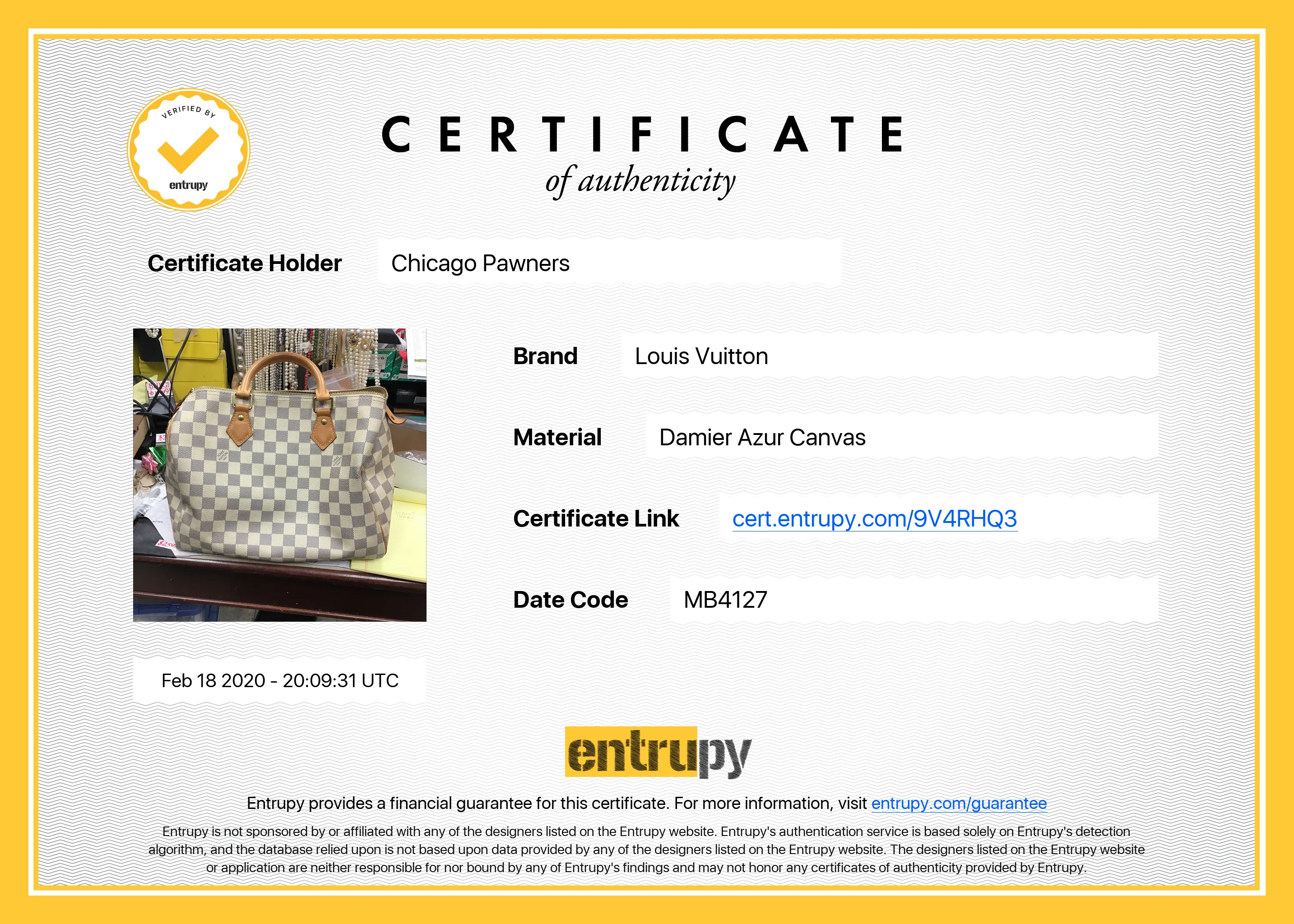Louis Vuitton Speedy 30 Damier Azur
