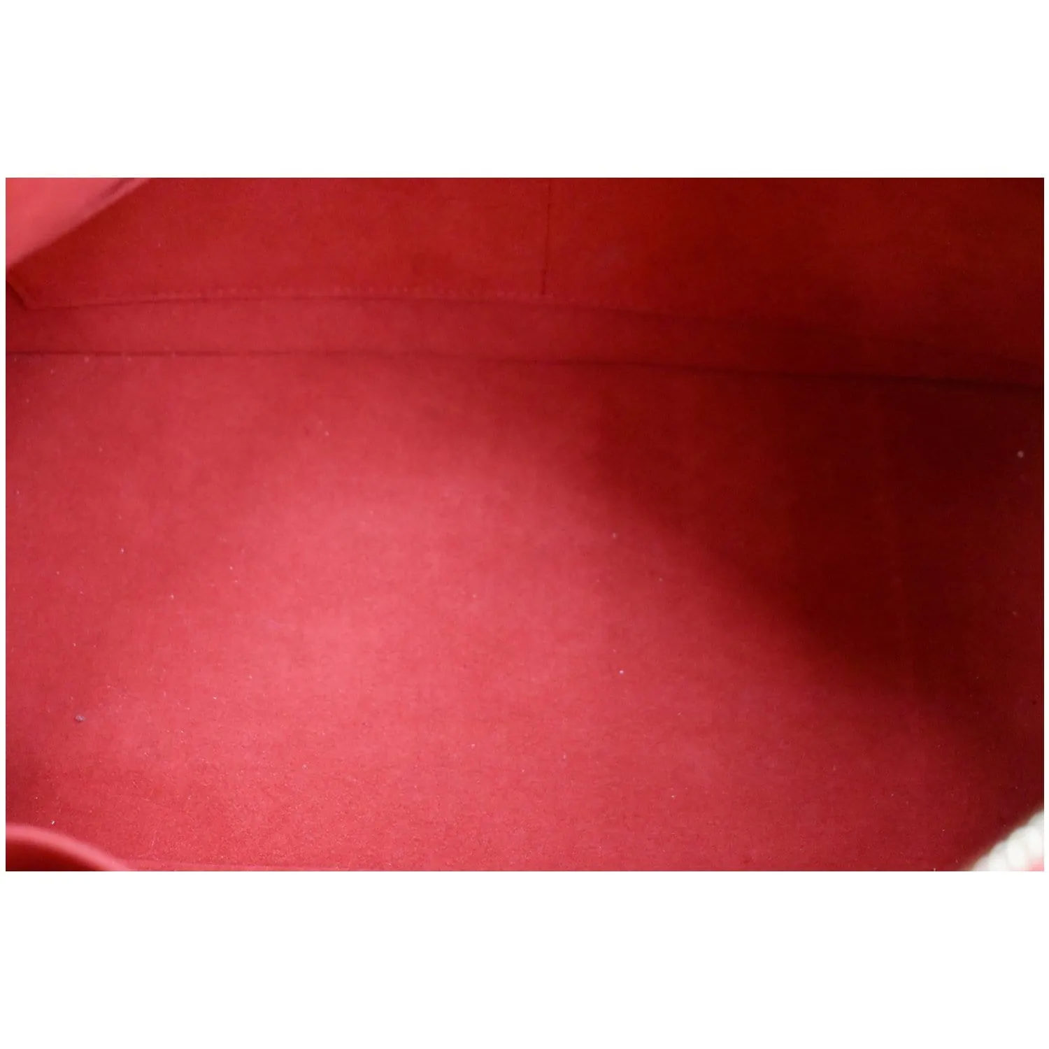LOUIS VUITTON V Tote MM Monogram Canvas Tote Bag Cerise Red