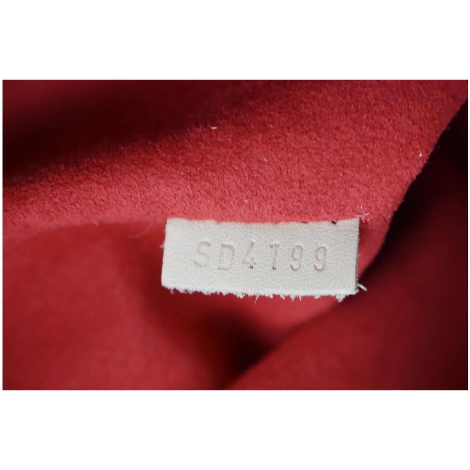LOUIS VUITTON V Tote MM Monogram Canvas Tote Bag Cerise Red