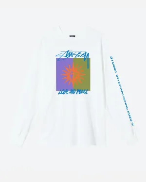 Love & Peace Ls Tee - White - White