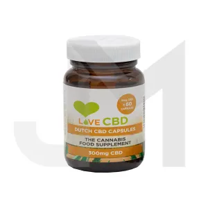 Love CBD 300mg Dutch CBD Capsules - 60 Caps