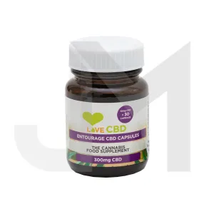 Love CBD 300mg Entourage CBD Capsules - 30 Caps