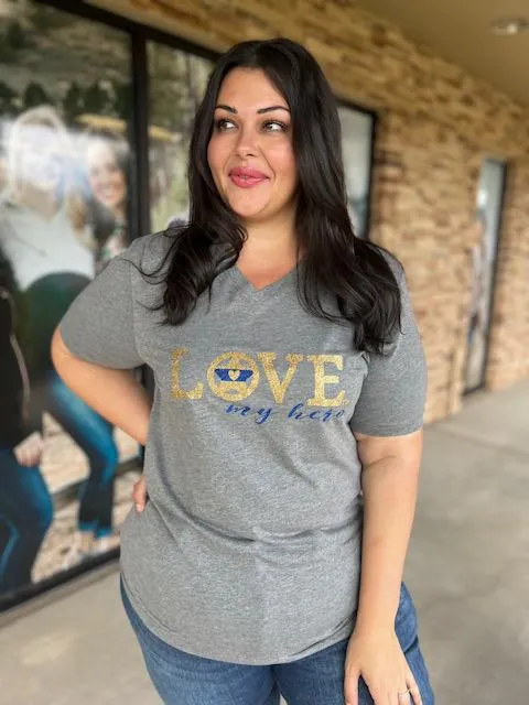 Love My Hero Tee - Deputy Sheriff