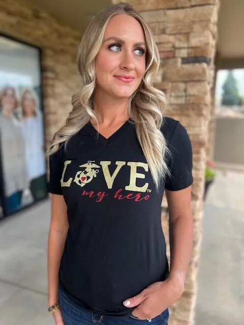 Love My Hero Tee - Marines