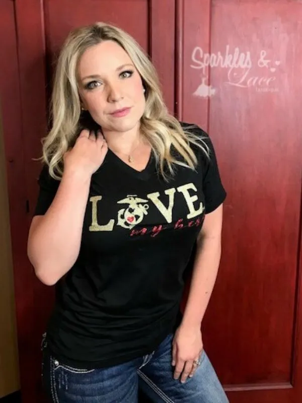 Love My Hero Tee - Marines