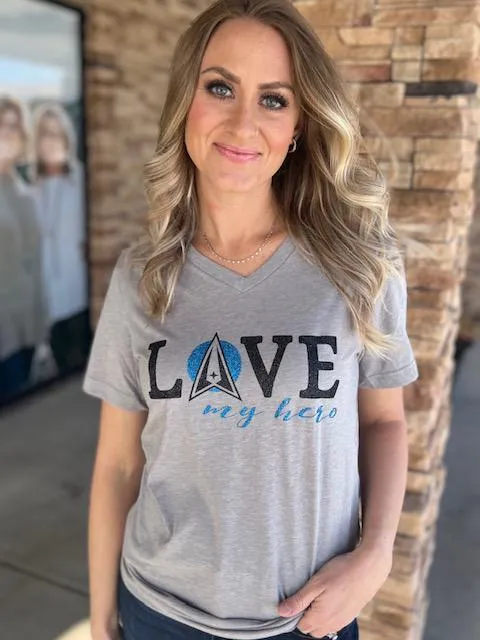 Love My Hero Tee - Space Force