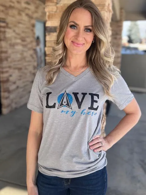 Love My Hero Tee - Space Force