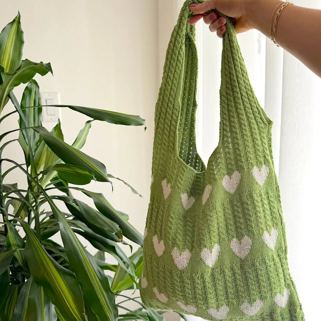 Lover's Crochet Tote Bag