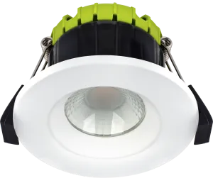 Luceco EFCB40W30 FType Compact Regressed 4W Dimmable Warm White 3000K IP65 Fire Rated LED Downlight - White