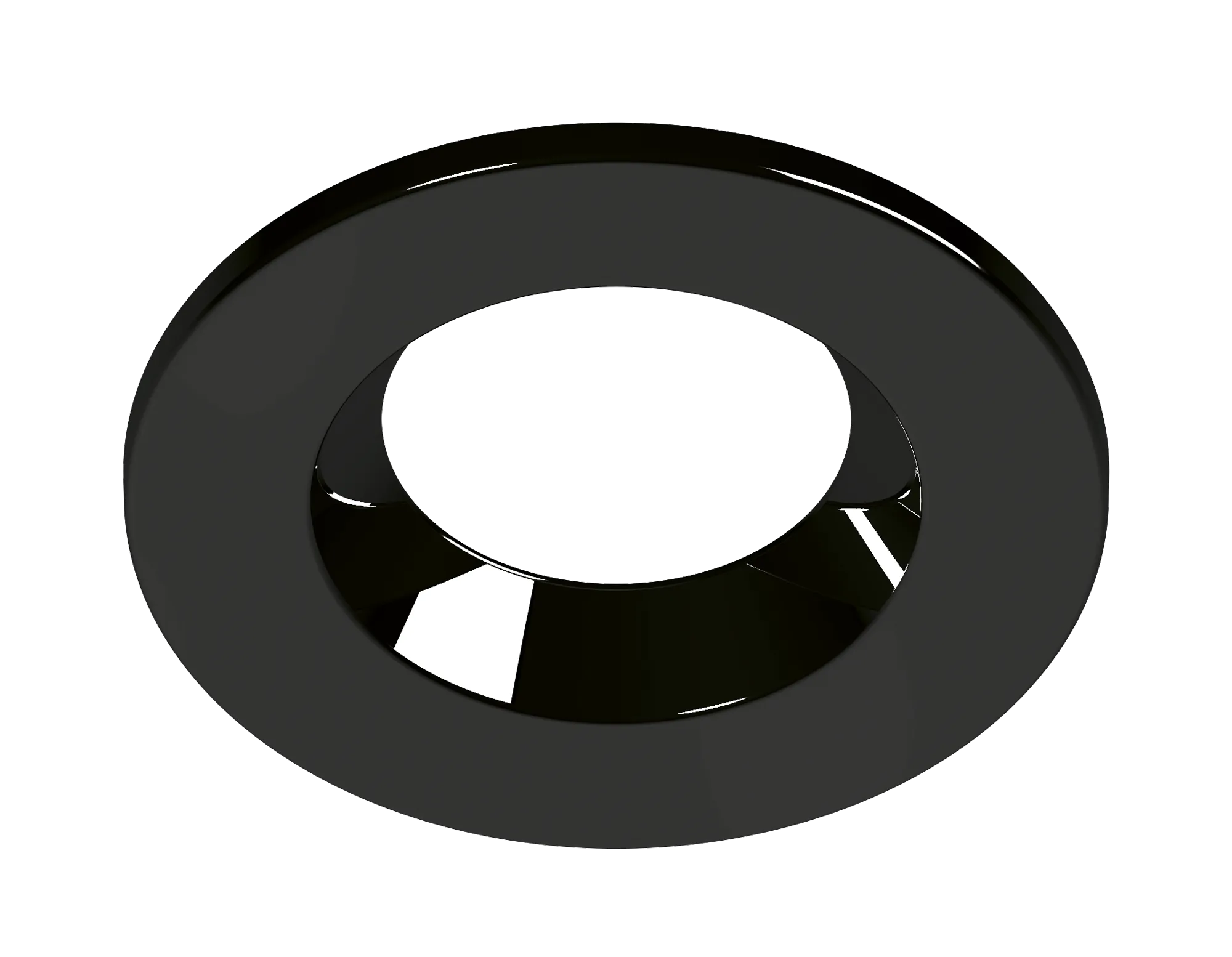 Luceco EFCBBZBN FType Compact Bezel Accessory Regressed - Black Nickel