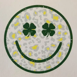 Lucky Clover Happy Face - DTG - TEE (ETA 2 Weeks)