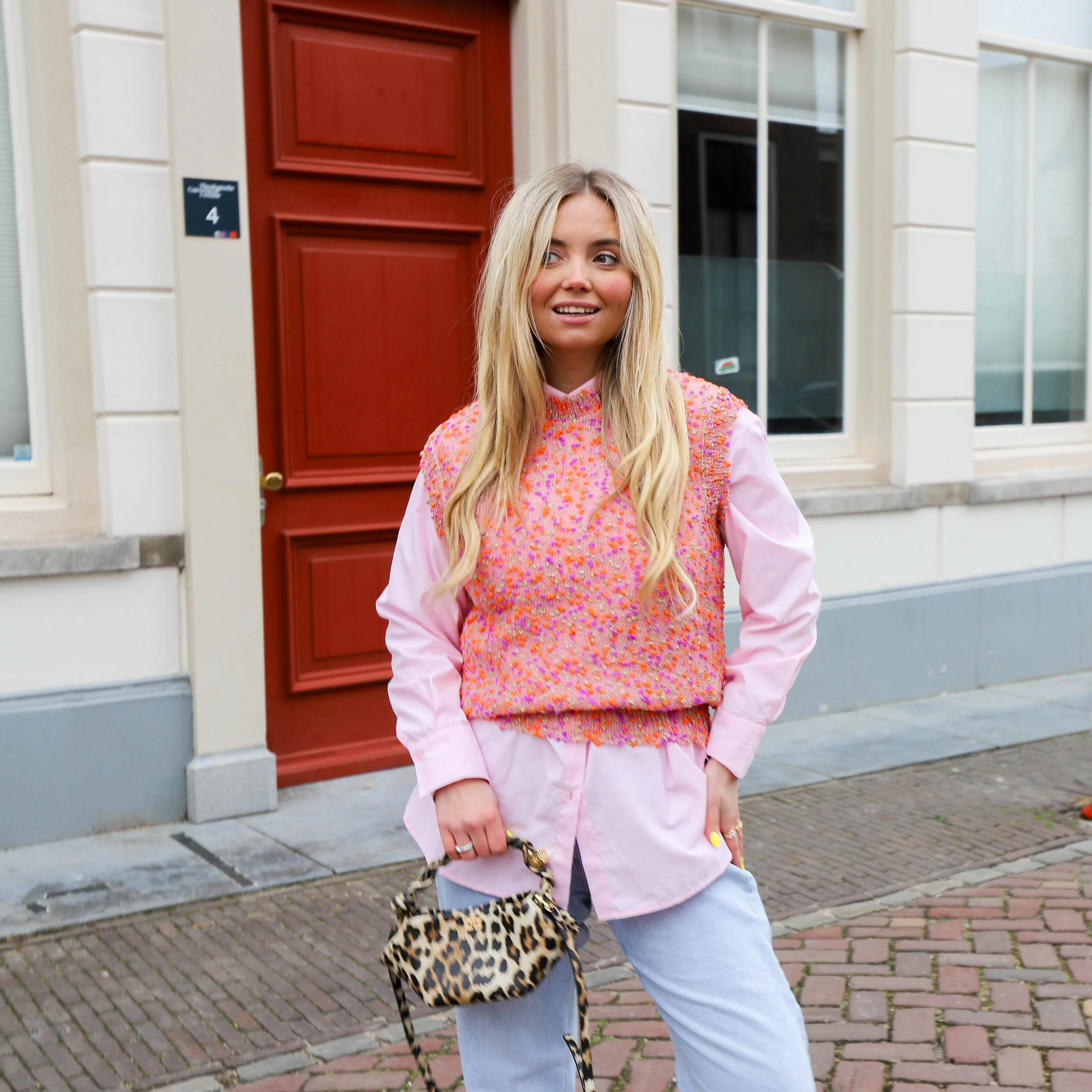 Malia loose blouse rose