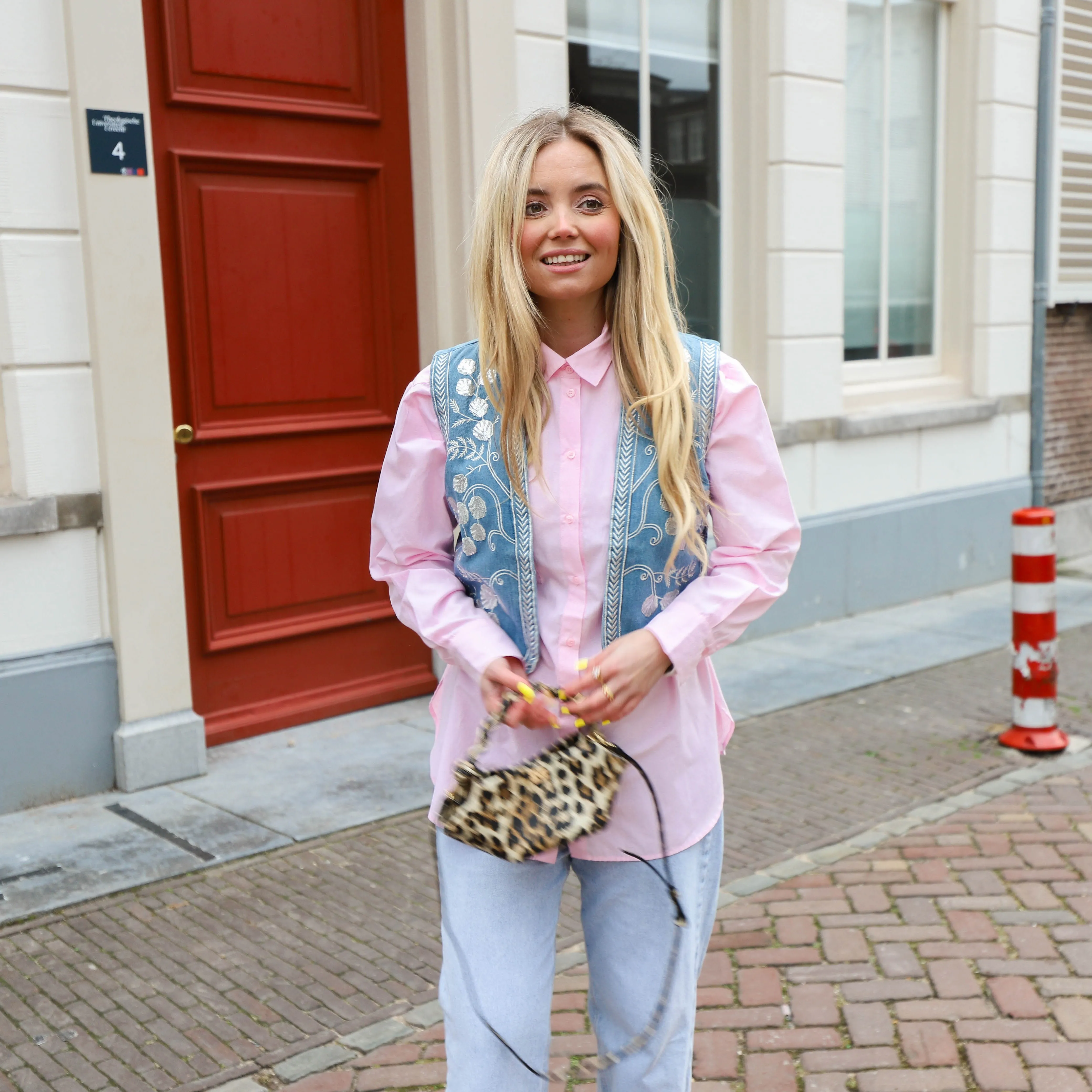 Malia loose blouse rose