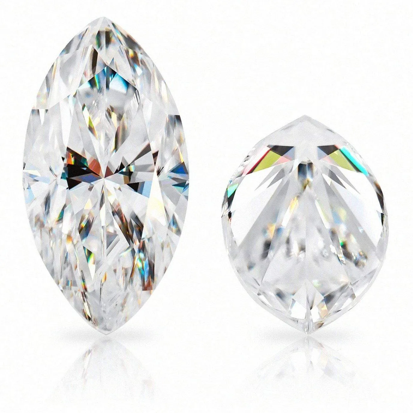 Marquise Cut Loose Moissanite | White D Color VVS1 | With Certificate