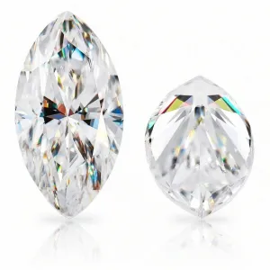 Marquise Cut Loose Moissanite | White D Color VVS1 | With Certificate