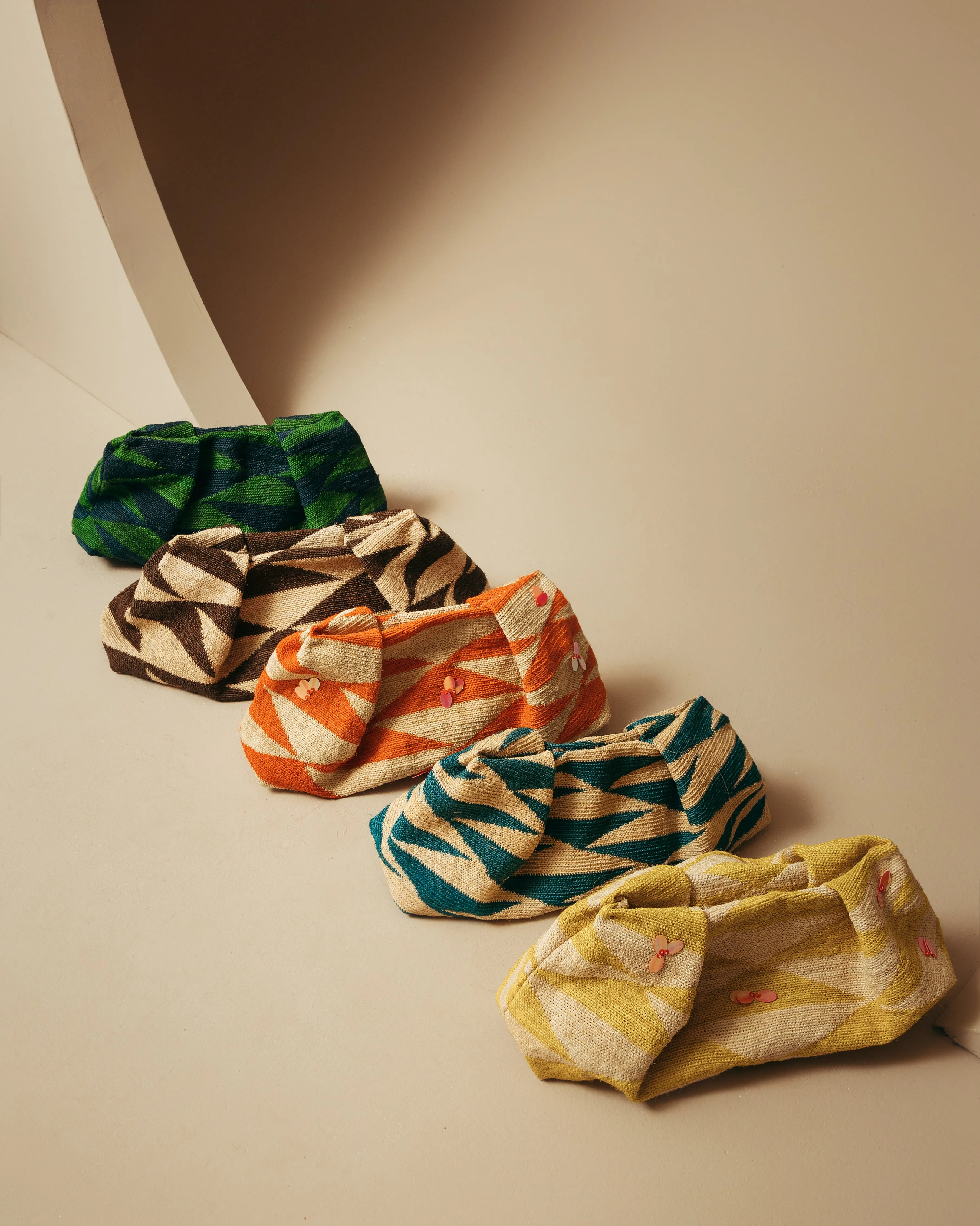 Maxi Sisal Pouch with Sequins