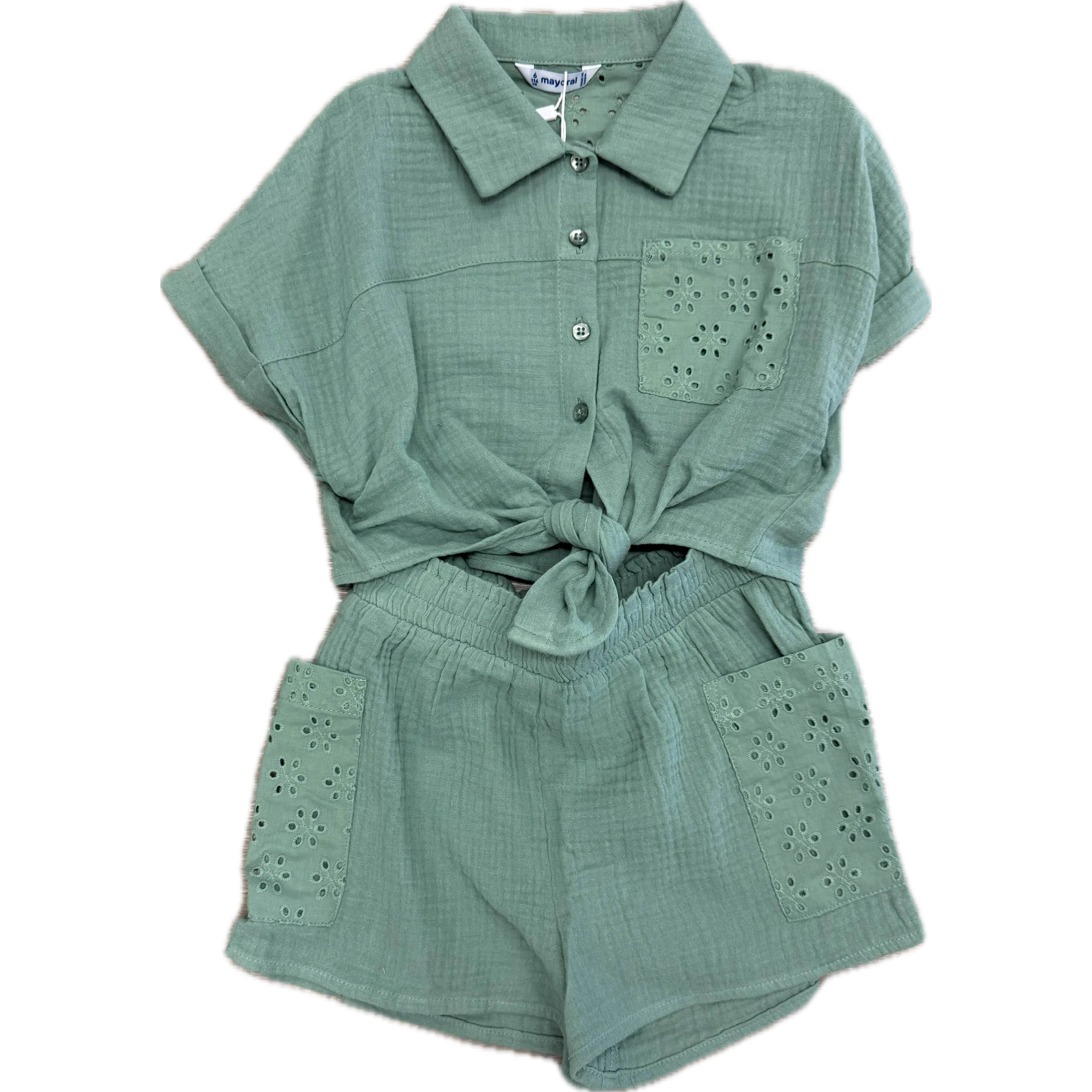 Mayoral Mint Short Set