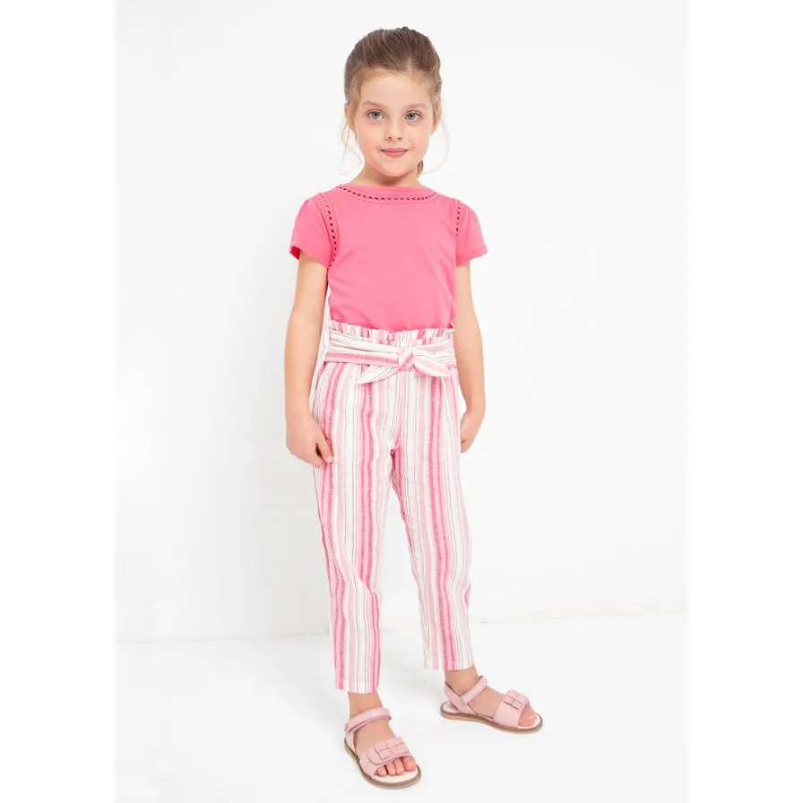 Mayoral Peony Cotton Short Sleeve Shirt
