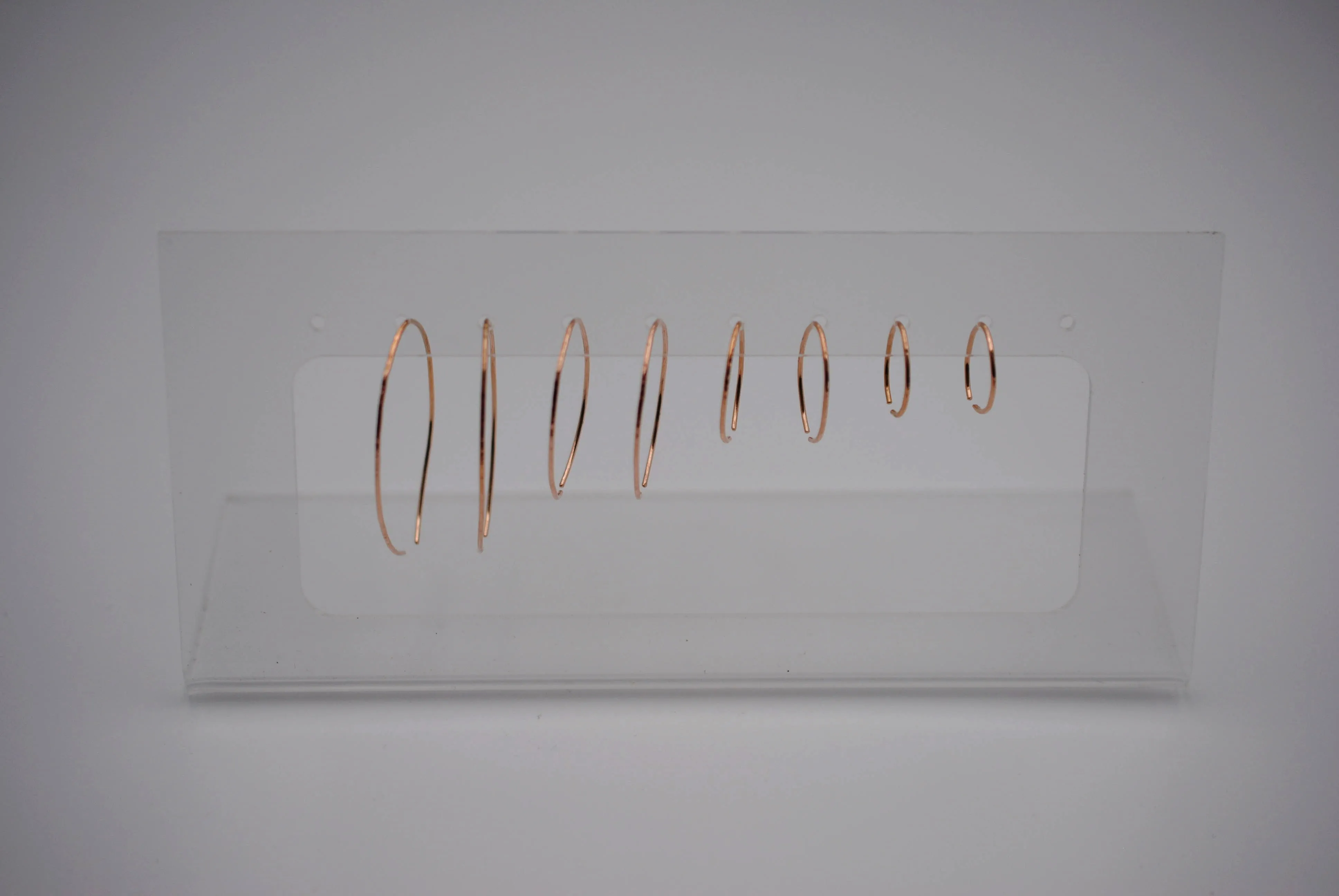 Medium Rose Gold Open Hoop Earrings