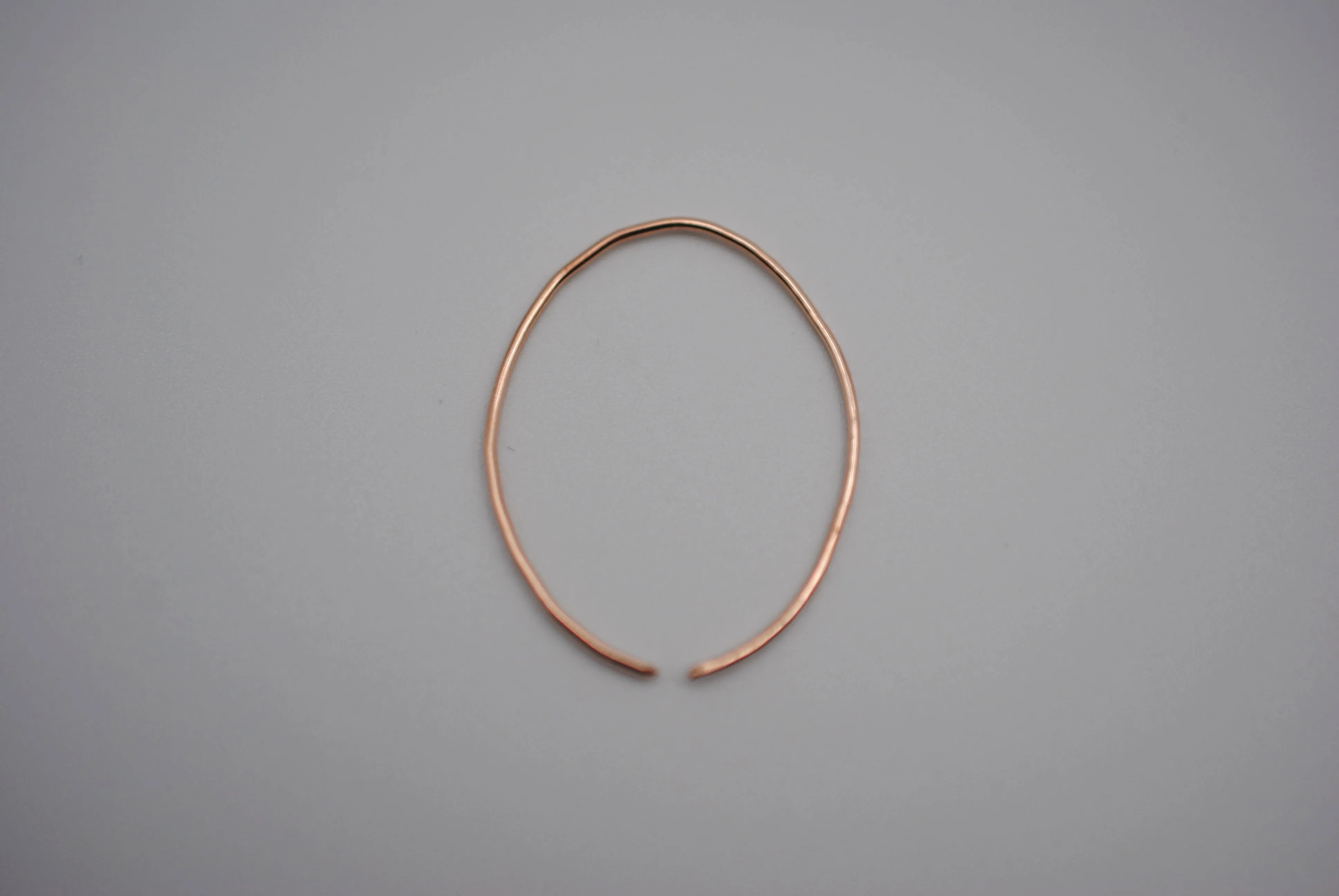 Medium Rose Gold Open Hoop Earrings